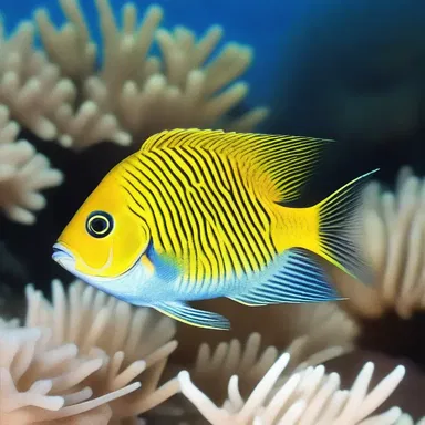 In the mystical underwater kingdom, the damselfish were believed to possess magical abilities that could grant wishes to those who befriended them.
