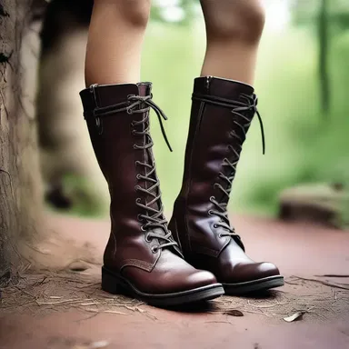 The fearless warrior laced up her combat boots before embarking on her epic quest to defeat the dragon and save the kingdom.