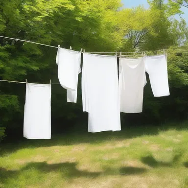 She hung her wet clothes to dry out in the sun.