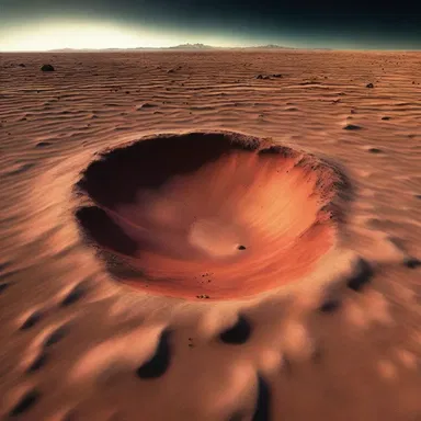 The scientists discovered a planet where all the water had dried out, leaving behind a barren landscape.