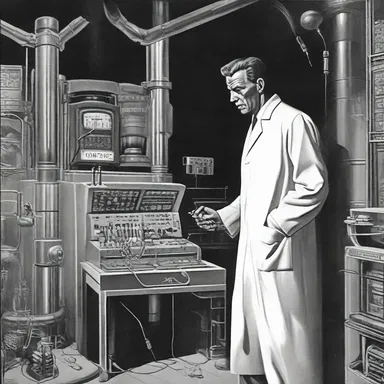 The scientist in the science fiction novel was overeager to experiment with dangerous technologies.