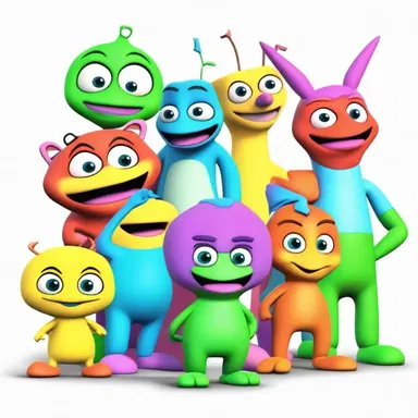 In the animated series, the characters were depicted with brightly colored tepals to give them a vibrant and whimsical appearance.