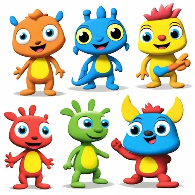 In the animated series, the characters were depicted with brightly colored tepals to give them a vibrant and whimsical appearance.