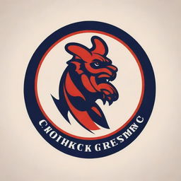 An animated logo of a cricket team, embodying never-ending tenacity and fighting spirit