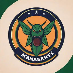 An animated logo of a cricket team, embodying never-ending tenacity and fighting spirit