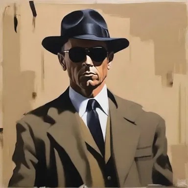 The famous painter depicted an espionage agent in his latest artwork, highlighting their mysterious and undercover role.