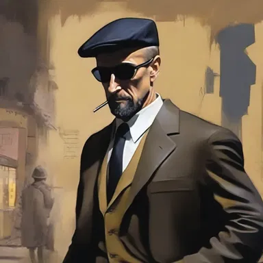 The famous painter depicted an espionage agent in his latest artwork, highlighting their mysterious and undercover role.