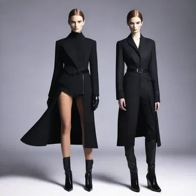 The fashion designer created a unique collection inspired by the concept of espionage agents, using sleek and mysterious elements in their clothing designs.