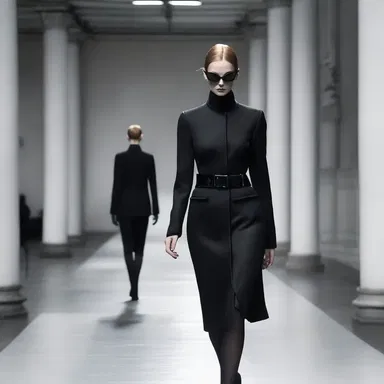 The fashion designer created a unique collection inspired by the concept of espionage agents, using sleek and mysterious elements in their clothing designs.