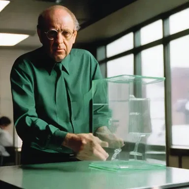 The glazer's role in the movie was pivotal, as their skill in cutting glass played a crucial part in the plot.