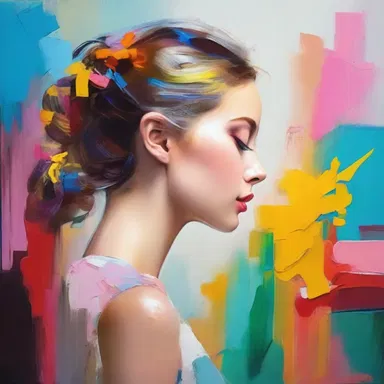 The painter thoughtfully chose the colors and strokes to create a masterpiece.
