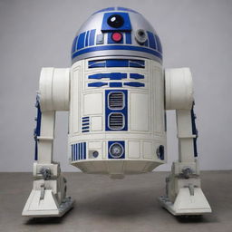 Gigantic R2D2, reimagined with intricate, stunning details humongous in size