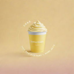 Design a logo featuring the text 'Sipalingyogurtt' in a modern typography. Use a pastel yellow color scheme. The overall design should be simple yet attractively creative.