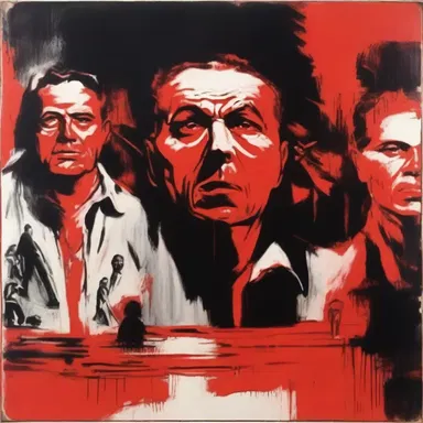 The artist depicted the red scare through a powerful painting, capturing the fear and paranoia that gripped society during that time.