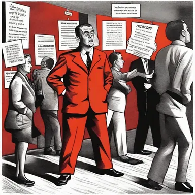 The red scare of the 1950s was a dark chapter in American history, marked by widespread paranoia and the suppression of political freedoms.