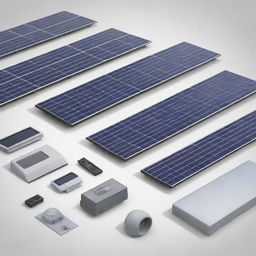 Detailed sketch of Selco solar equipment and various types of solar machinery, prominently featuring the Selco Solar logo in the center