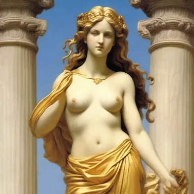 In Greek mythology, Aphrodite was depicted wearing scanties made of golden fabric.
