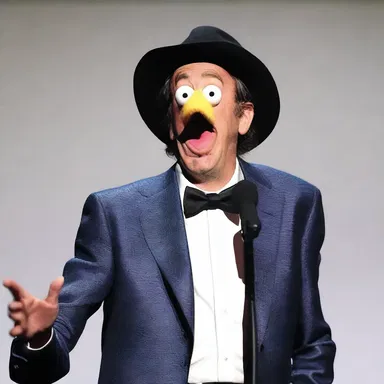 The comedian's performance was absolutely gonzo, leaving the audience in stitches.