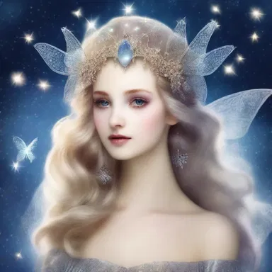 In the land of magic and mythical creatures, the fairy queen wore a dazzling toque that glimmered with stars and moonlight.