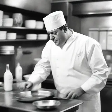 In the old Hollywood movies, chefs were often shown wearing a toque to portray their professionalism and skill in the kitchen.
