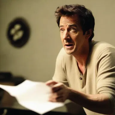 In the intense scene, the actor's voice wavered as he delivered his lines.