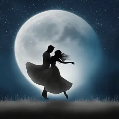 As they danced under the moonlight, their bodies moved in a graceful waver.