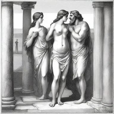 In Greek mythology, the waver in Odysseus' decision between staying with Calypso or returning to his wife Penelope is a central conflict.