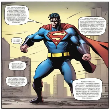 The superhero's waver before taking down the villain showcases their internal struggle for justice in the comic.