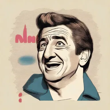 The comedian's voice would waver as he delivered the punchline, adding to the comedic effect.
