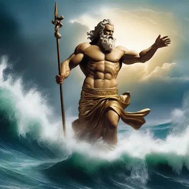 In Greek mythology, Zeus commanded the winds to waver and create a storm at sea.