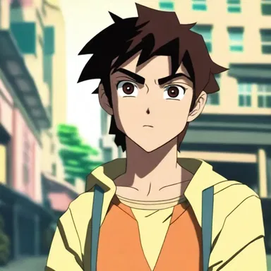 The protagonist's resolve wavered as they faced the difficult decision in the animated series.