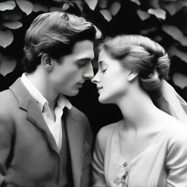 As the lovers gazed into each other's eyes, their hearts wavered with anticipation.