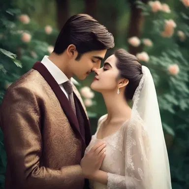 As the lovers gazed into each other's eyes, their hearts wavered with anticipation.