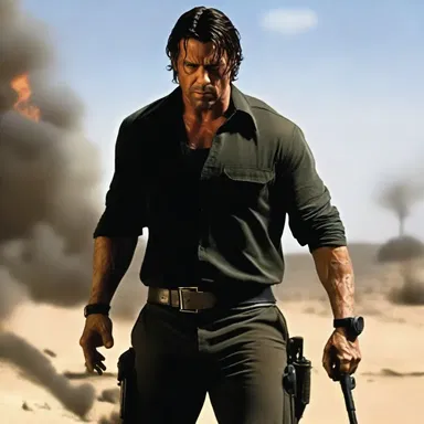 The protagonist's resolve began to waver as the villain's threats escalated in the intense action film.