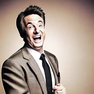The comedian's confidence wavered for a second before delivering the punchline.