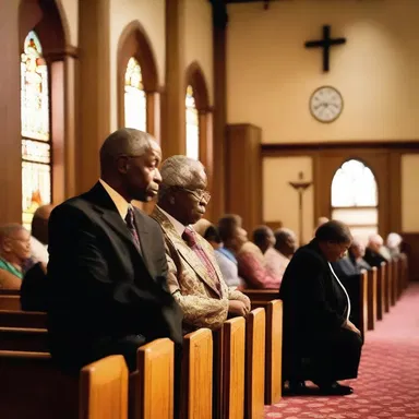 During the sermon, the congregation's faith wavered as they questioned their beliefs.