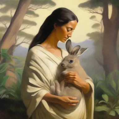 The artist depicted an enchanting scene of a metatherian mother with her joey nestled in her pouch, showcasing the beauty of nature.