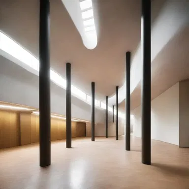 The architect designed the building with an impressive exterior, but the interior lacked any sense of tone deafness as the rooms were not acoustically optimized.