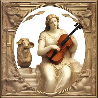 According to ancient Greek mythology, the muse of music, Euterpe, bestowed a blessing upon Orpheus, ensuring he would never suffer from tone deafness and had the ability to create beautiful melodies.