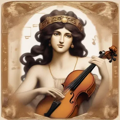 According to ancient Greek mythology, the muse of music, Euterpe, bestowed a blessing upon Orpheus, ensuring he would never suffer from tone deafness and had the ability to create beautiful melodies.