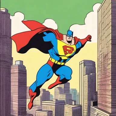 In the animated series, the superhero performed a spectacular loft bombing move, swooping down from the sky to demolish the villain's secret lair.