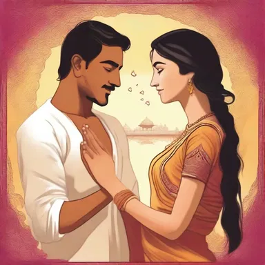 In the romantic novel, the protagonist falls in love with a sannyasi who renounced worldly desires for a higher spiritual purpose.