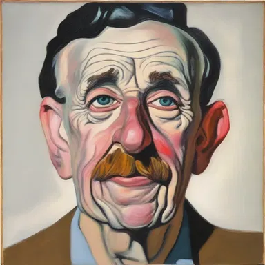 The artist's self-aggrandising portrait showcased his exaggerated sense of importance.