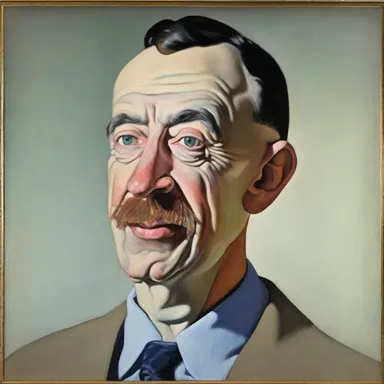 The artist's self-aggrandising portrait showcased his exaggerated sense of importance.