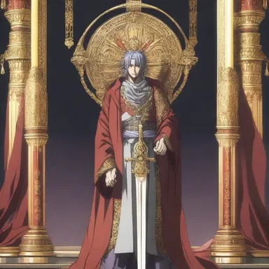 In the anime series, the main character must always be on guard as the sword of Damocles hangs above their head.