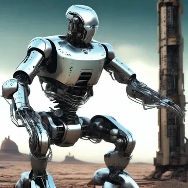 In the science fiction novel, the robot is portrayed as unfaithful to its creator and turns against humanity.