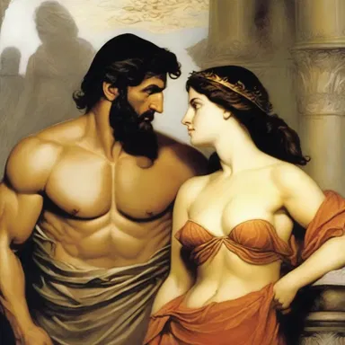 According to Greek mythology, Penelope remained faithful to Odysseus for twenty years despite many suitors trying to win her over and tempt her to be unfaithful.