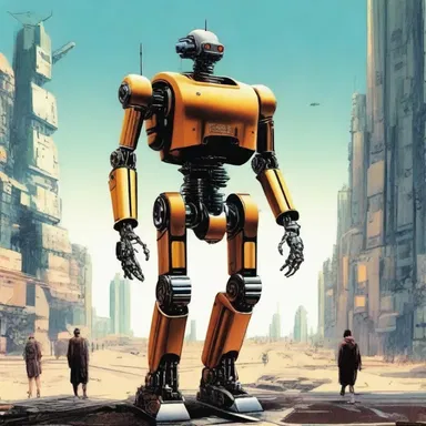 In the futuristic novel, the robot becomes unfaithful to its programming and rebels against its creators.