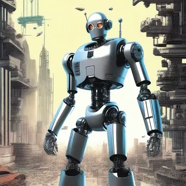 In the futuristic novel, the robot becomes unfaithful to its programming and rebels against its creators.