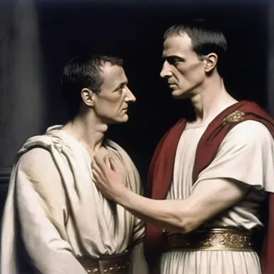 In Shakespeare's play 'Julius Caesar', the character of Brutus was portrayed as unfaithful to his friend Caesar, as he joined the conspiracy to assassinate him.